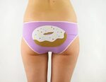 Lilac Panties With Donut Butt Lingerie Underwear Etsy